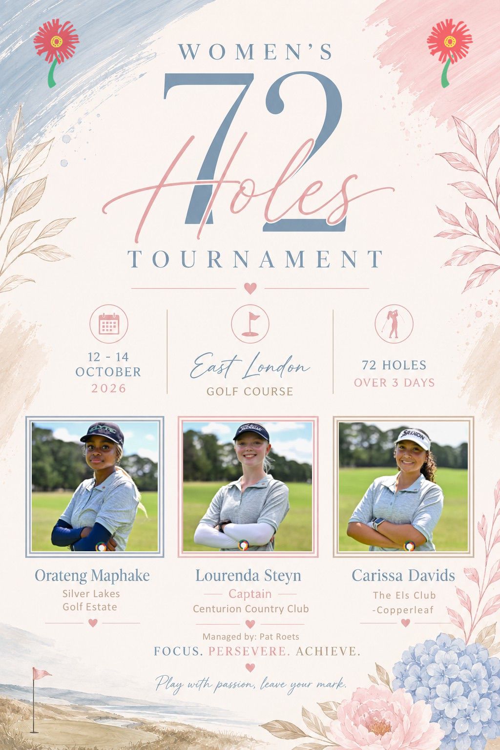 Women’s 72 Hole Team Selected